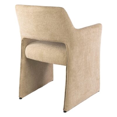 Maro eetkamerstoelen met armleuning zand afbeelding 5