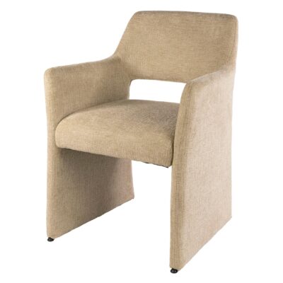 Maro eetkamerstoelen met armleuning zand afbeelding 1