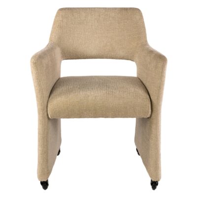 Maro eetkamerstoelen met armleuning op wieltjes afbeelding 2