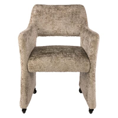 Maro eetkamerstoelen met armleuning op wieltjes afbeelding 2