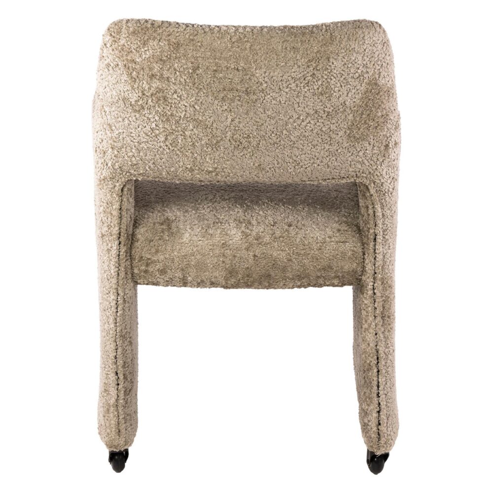 Maro eetkamerstoelen met armleuning op wieltjes afbeelding 3