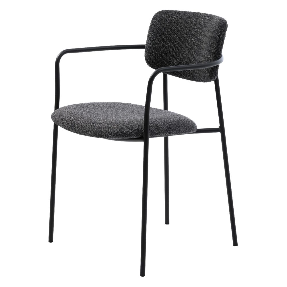 Lavi donkergrijze eetkamerstoelen set van 2 afbeelding 4