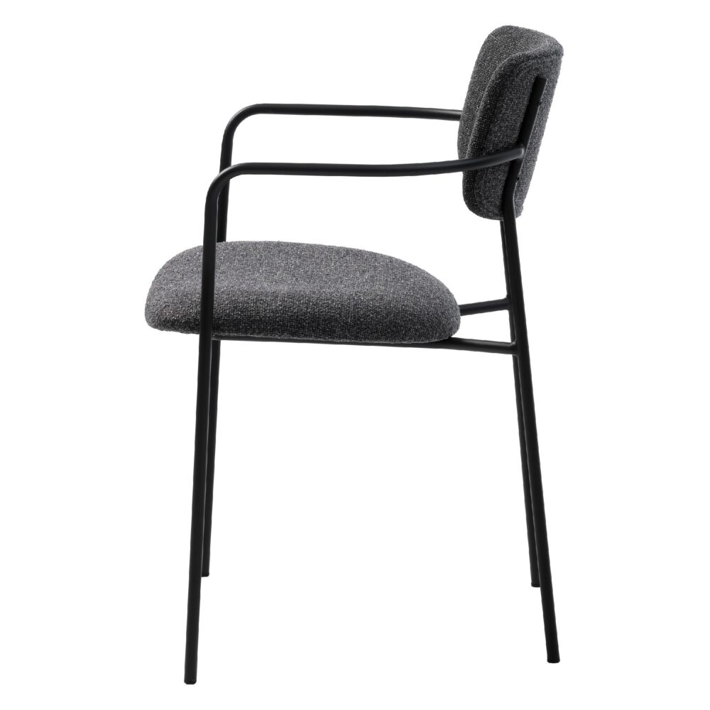 Lavi donkergrijze eetkamerstoelen set van 2 afbeelding 5