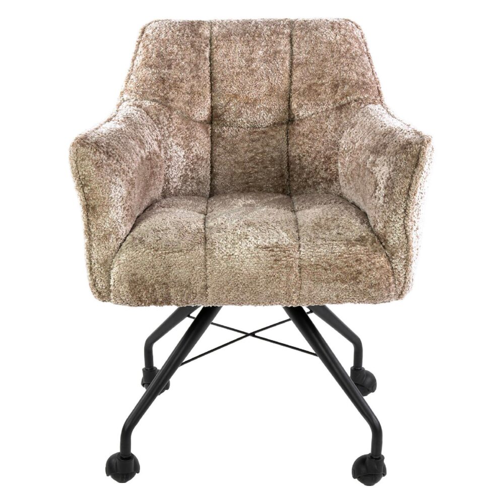 eetkamerstoelen Elda met armleuning en wieltjes afbeelding 2