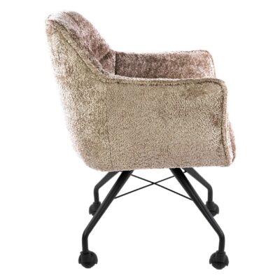 eetkamerstoelen Elda met armleuning en wieltjes afbeelding 4