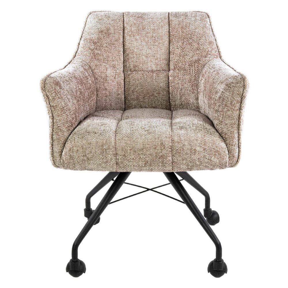 eetkamerstoelen Elda met armleuning en wieltjes afbeelding 2