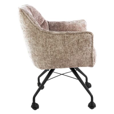 eetkamerstoelen Elda met armleuning en wieltjes afbeelding 4