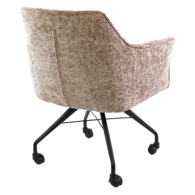 eetkamerstoelen Elda met armleuning en wieltjes afbeelding 5