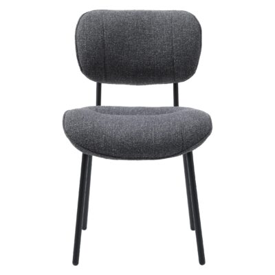 donkergrijze bouclé eetkamerstoelen Kylo afbeelding 2