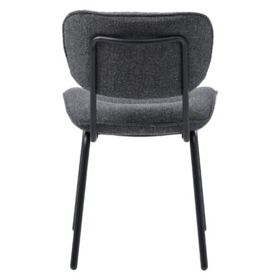 donkergrijze bouclé eetkamerstoelen Kylo afbeelding 4