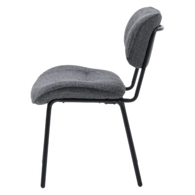 donkergrijze bouclé eetkamerstoelen Kylo afbeelding 5