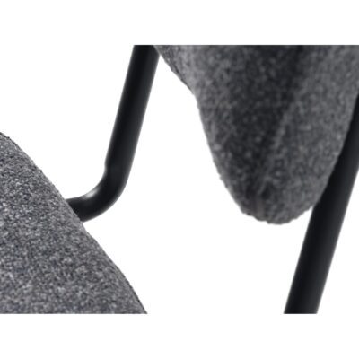 donkergrijze bouclé eetkamerstoelen Kylo afbeelding 9