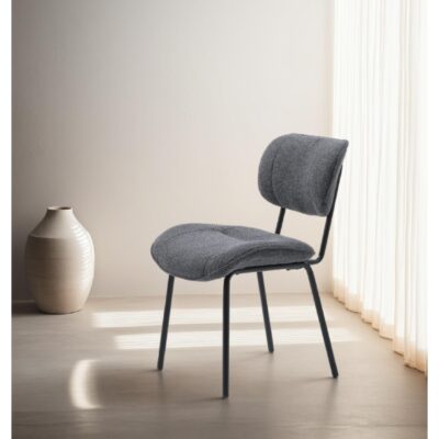 donkergrijze bouclé eetkamerstoelen Kylo afbeelding 13