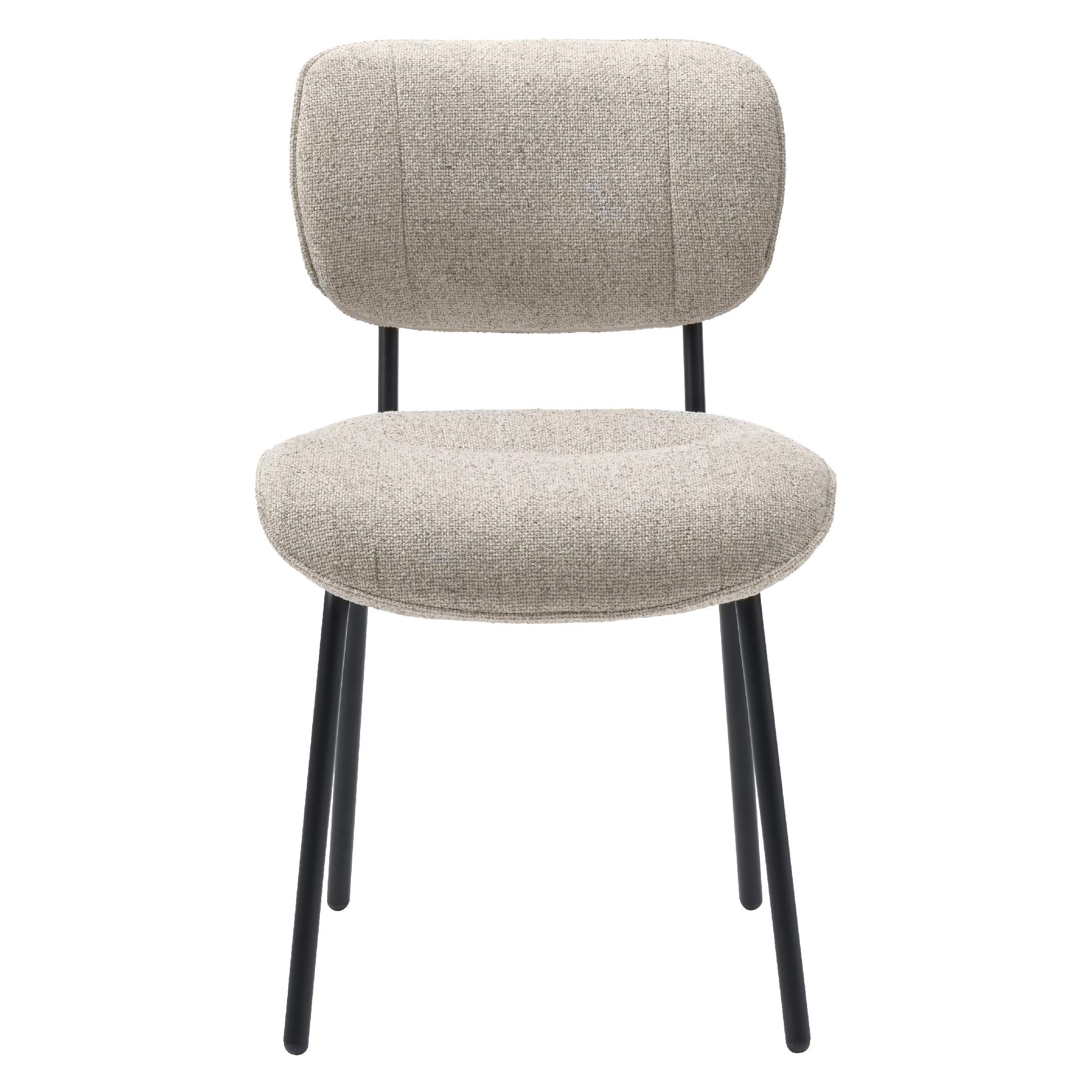 Kylo bouclé eetkamerstoelen set van 2 afbeelding 2