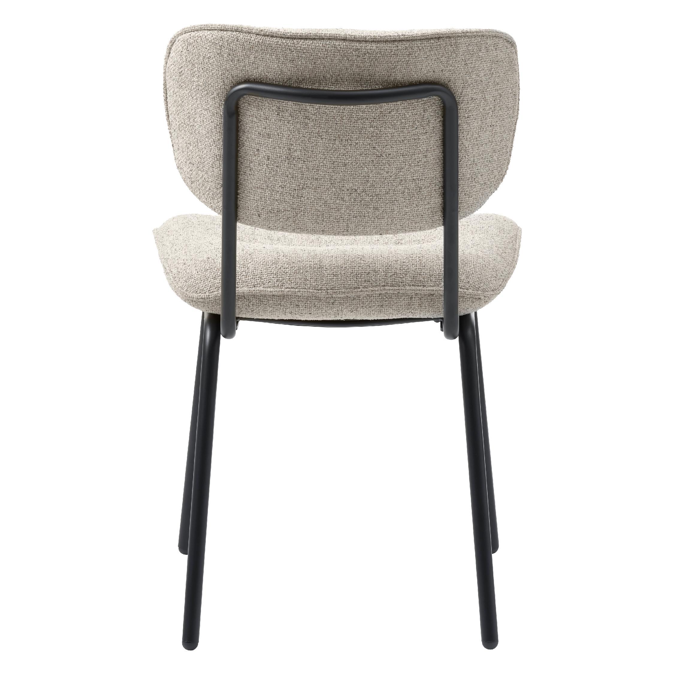 Kylo bouclé eetkamerstoelen set van 2 afbeelding 4