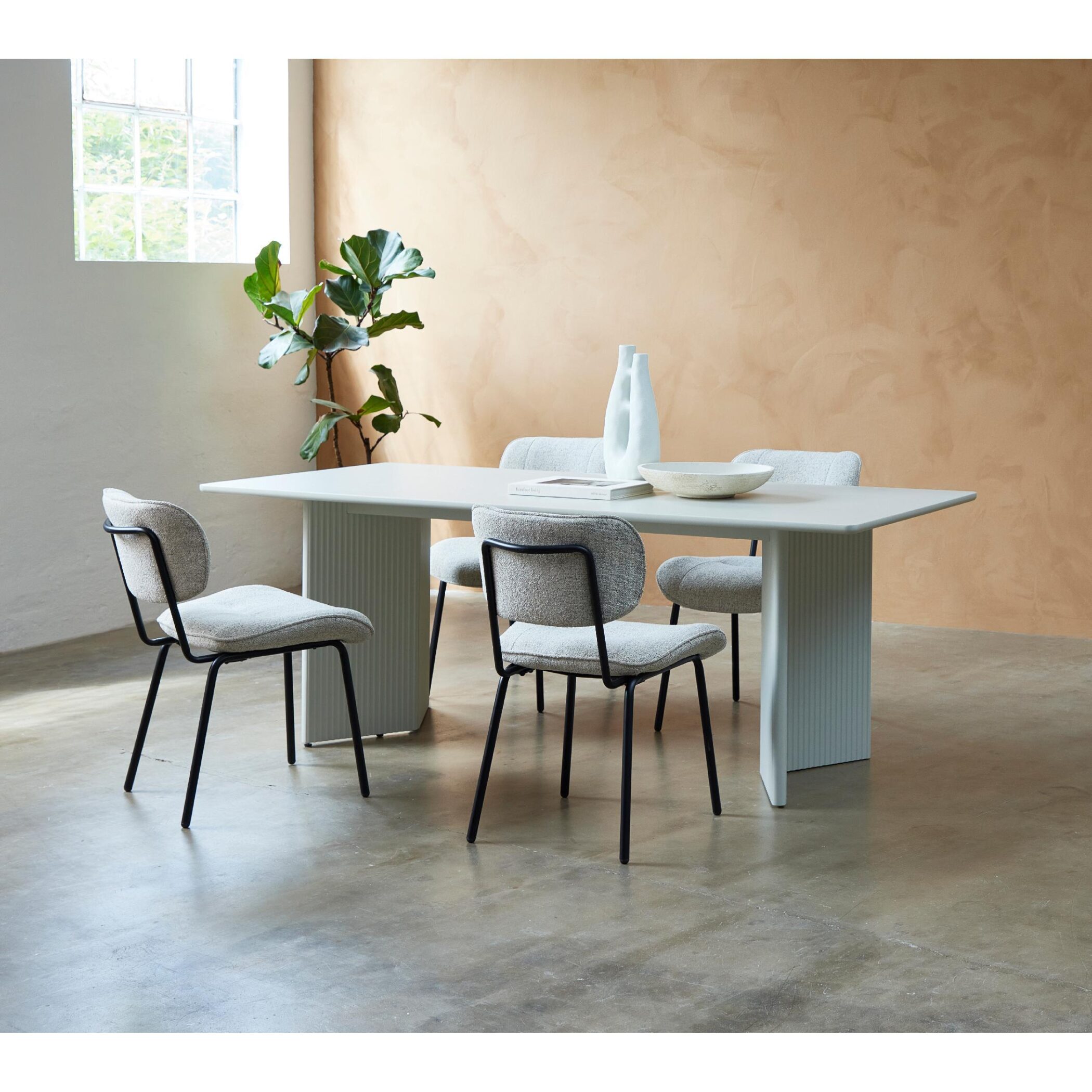 Kylo bouclé eetkamerstoelen set van 2 afbeelding 12