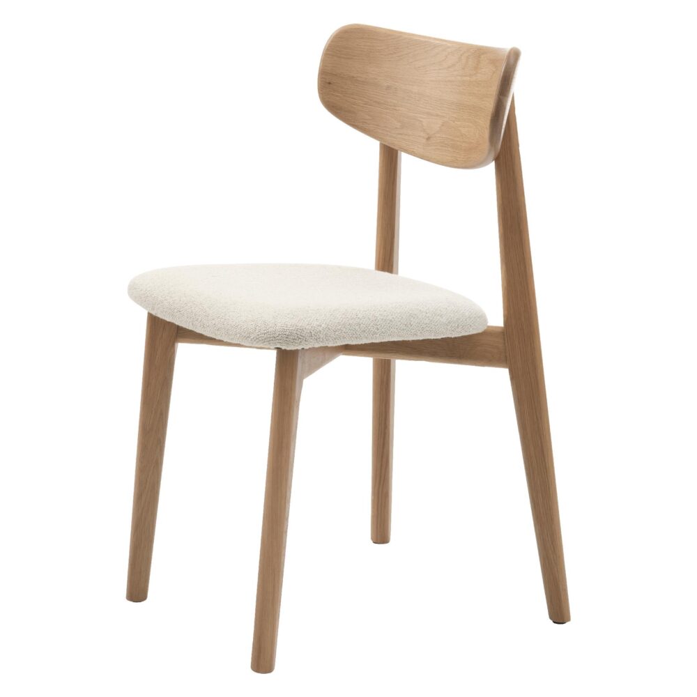bouclé eetkamerstoelen Pip offwhite afbeelding 5