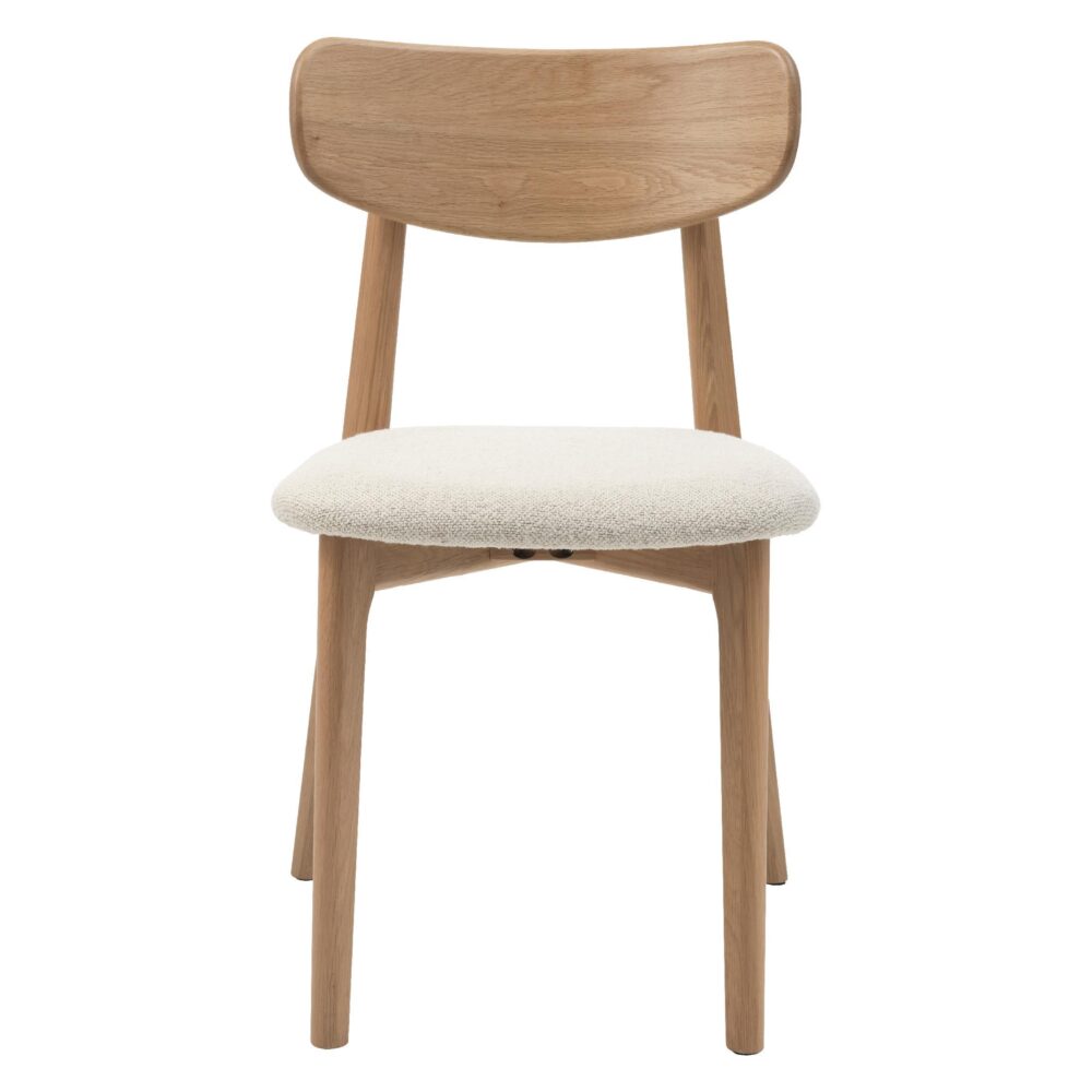 bouclé eetkamerstoelen Pip offwhite afbeelding 1
