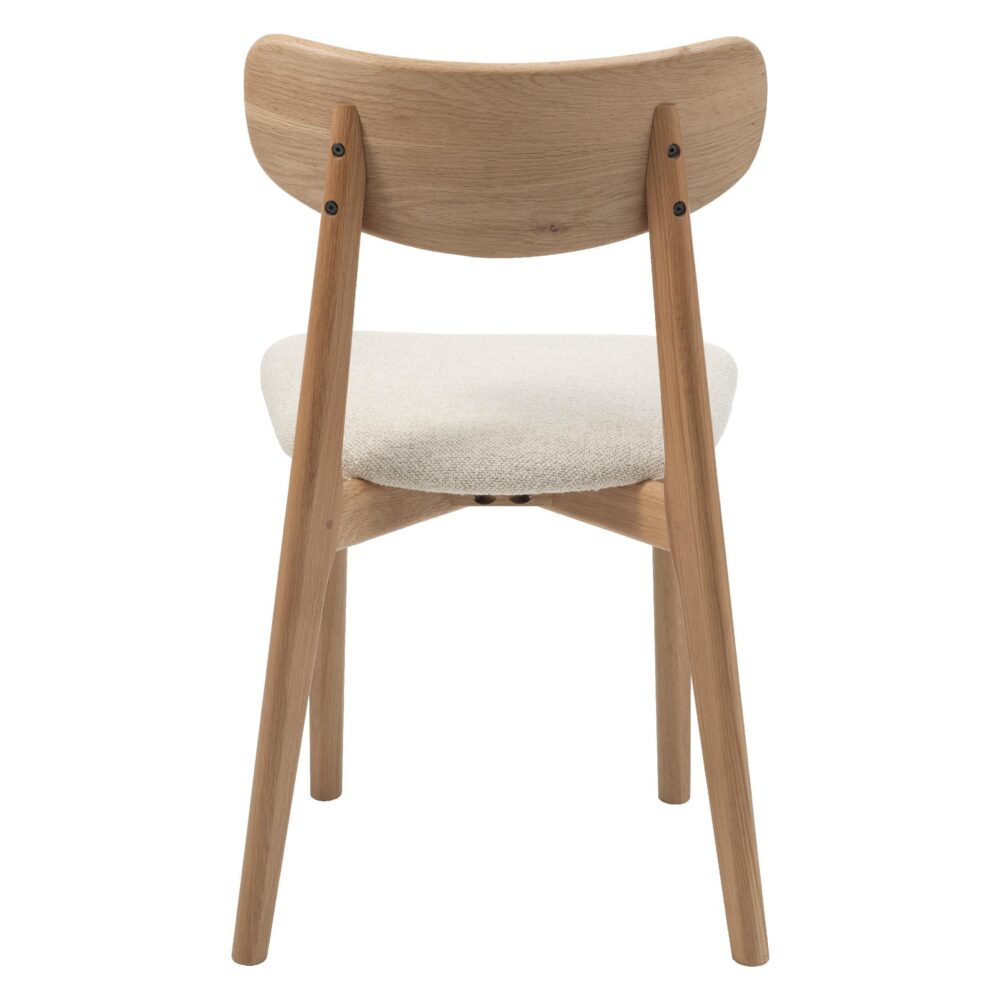bouclé eetkamerstoelen Pip offwhite afbeelding 2