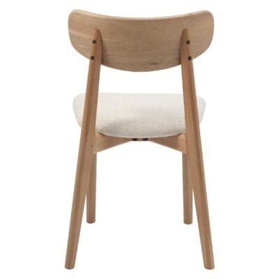bouclé eetkamerstoelen Pip offwhite afbeelding 2