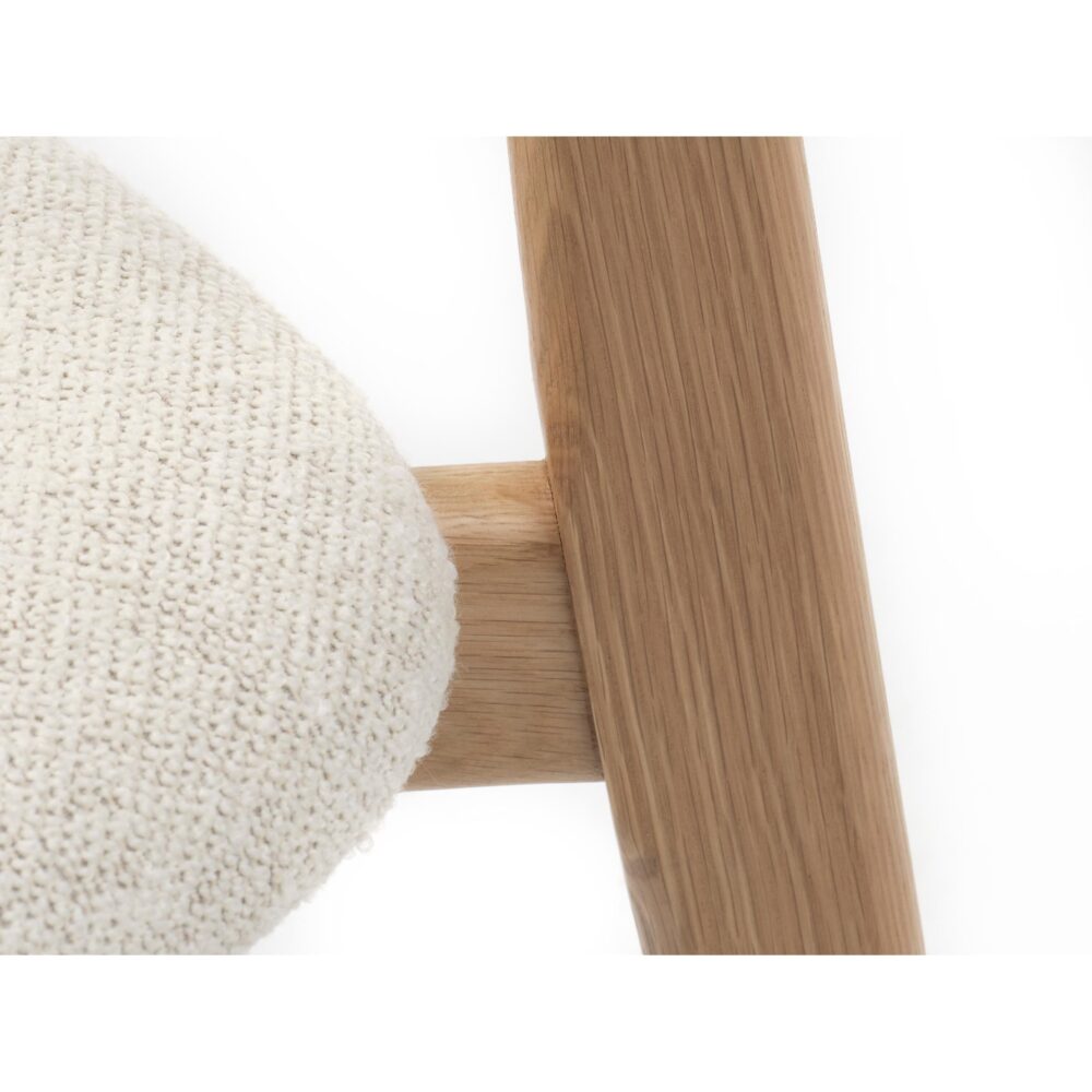 bouclé eetkamerstoelen Pip offwhite afbeelding 8