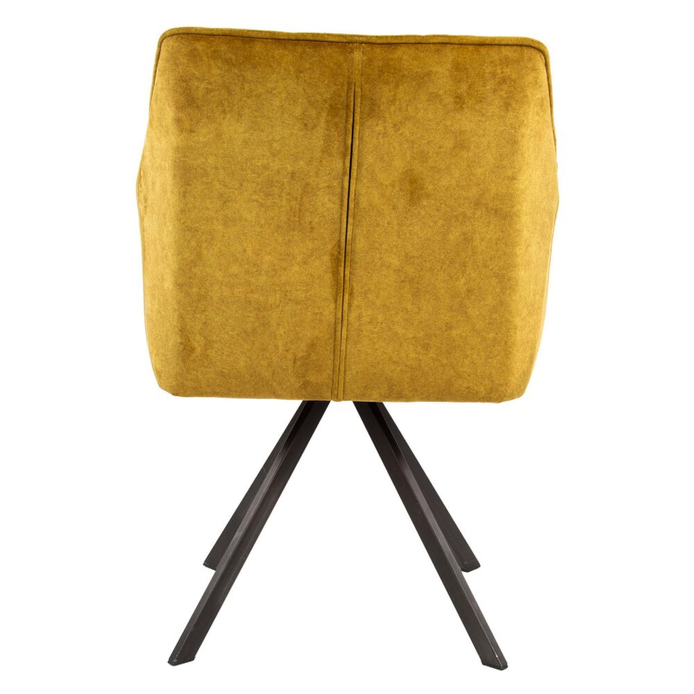 gouden velours eetkamerstoelen Elda afbeelding 3