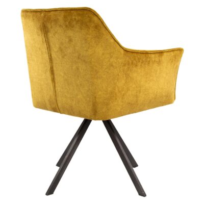 gouden velours eetkamerstoelen Elda afbeelding 5