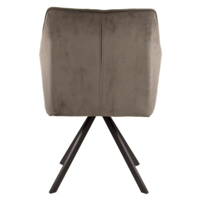 draaibare velours eetkamerstoelen Elda antraciet afbeelding 3