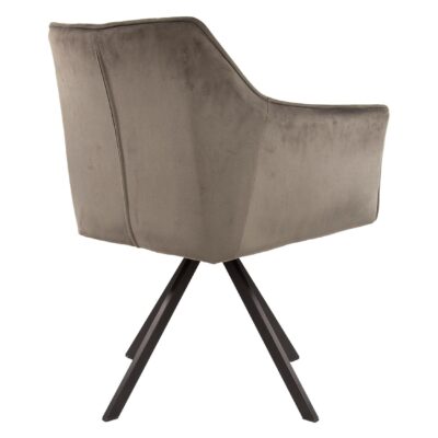 draaibare velours eetkamerstoelen Elda antraciet afbeelding 5