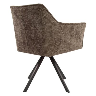 taupe draaibare eetkamerstoelen Elda met armleuning afbeelding 5