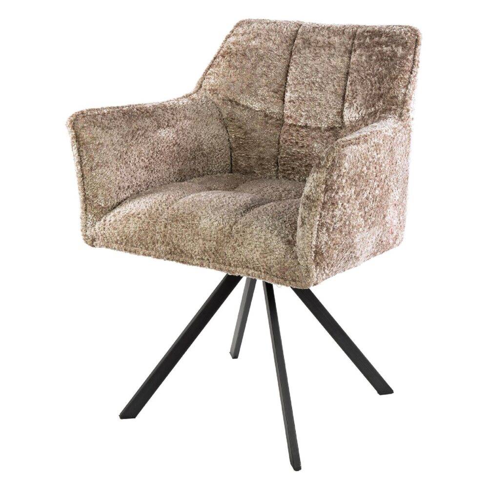 draaibare eetkamerstoelen met armleuning Elda afbeelding 1
