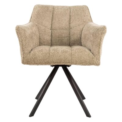 Elda bouclé eetkamerstoelen set van 2 afbeelding 2