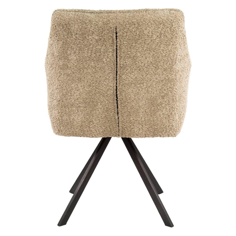 Elda bouclé eetkamerstoelen set van 2 afbeelding 3