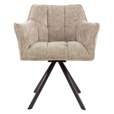 draaibare eetkamerstoelen Elda zand afbeelding 2