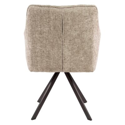 draaibare eetkamerstoelen Elda zand afbeelding 3
