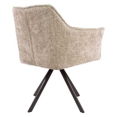 draaibare eetkamerstoelen Elda zand afbeelding 5