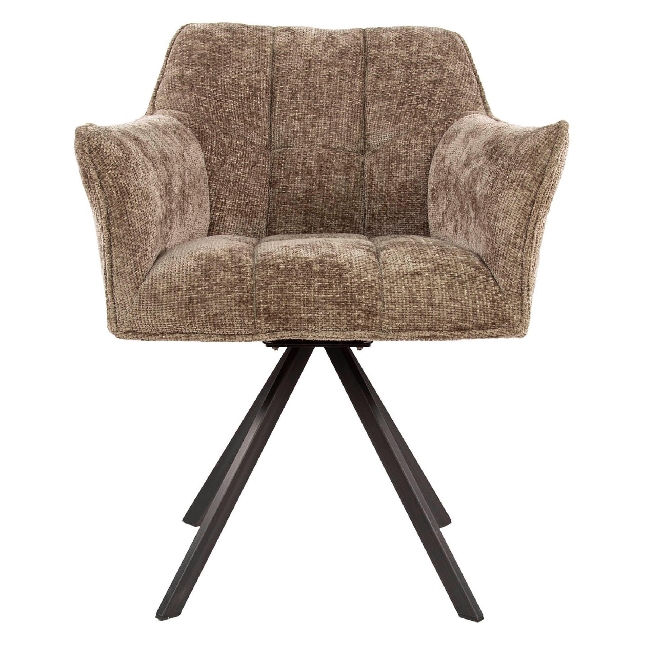 draaibare eetkamerstoel Elda champagne afbeelding 2