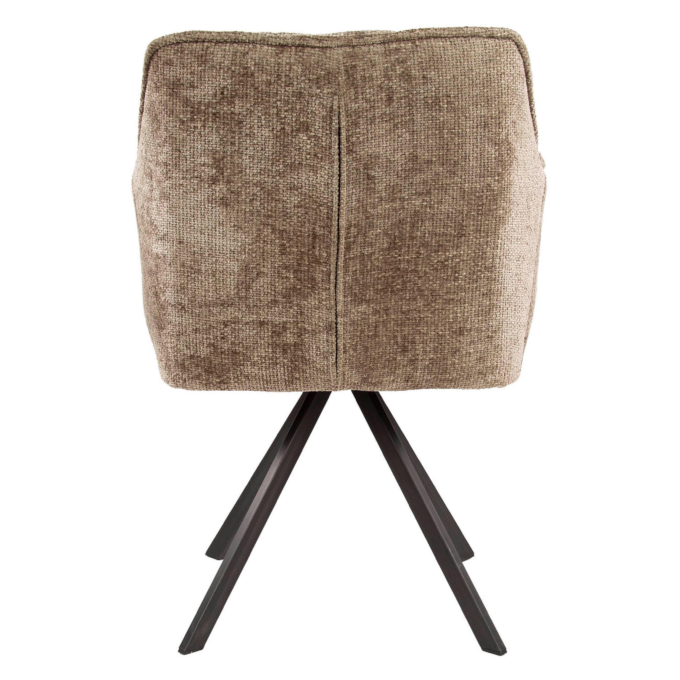 draaibare eetkamerstoel Elda champagne afbeelding 3