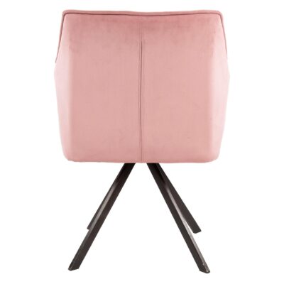 velvet roze draaibare eetkamerstoelen Elda afbeelding 3
