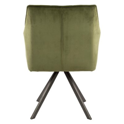 groene velvet eetkamerstoelen Elda afbeelding 3