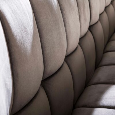 antraciet velvet eetkamerbank Elda afbeelding 6