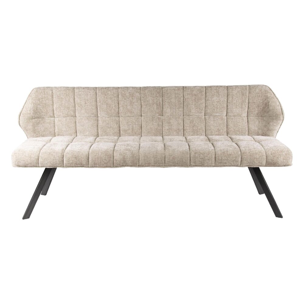 eetkamerbank Elda zand 180 cm afbeelding 1