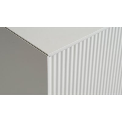 lichtgrijs houten dressoir Lona met lameldeuren afbeelding 6