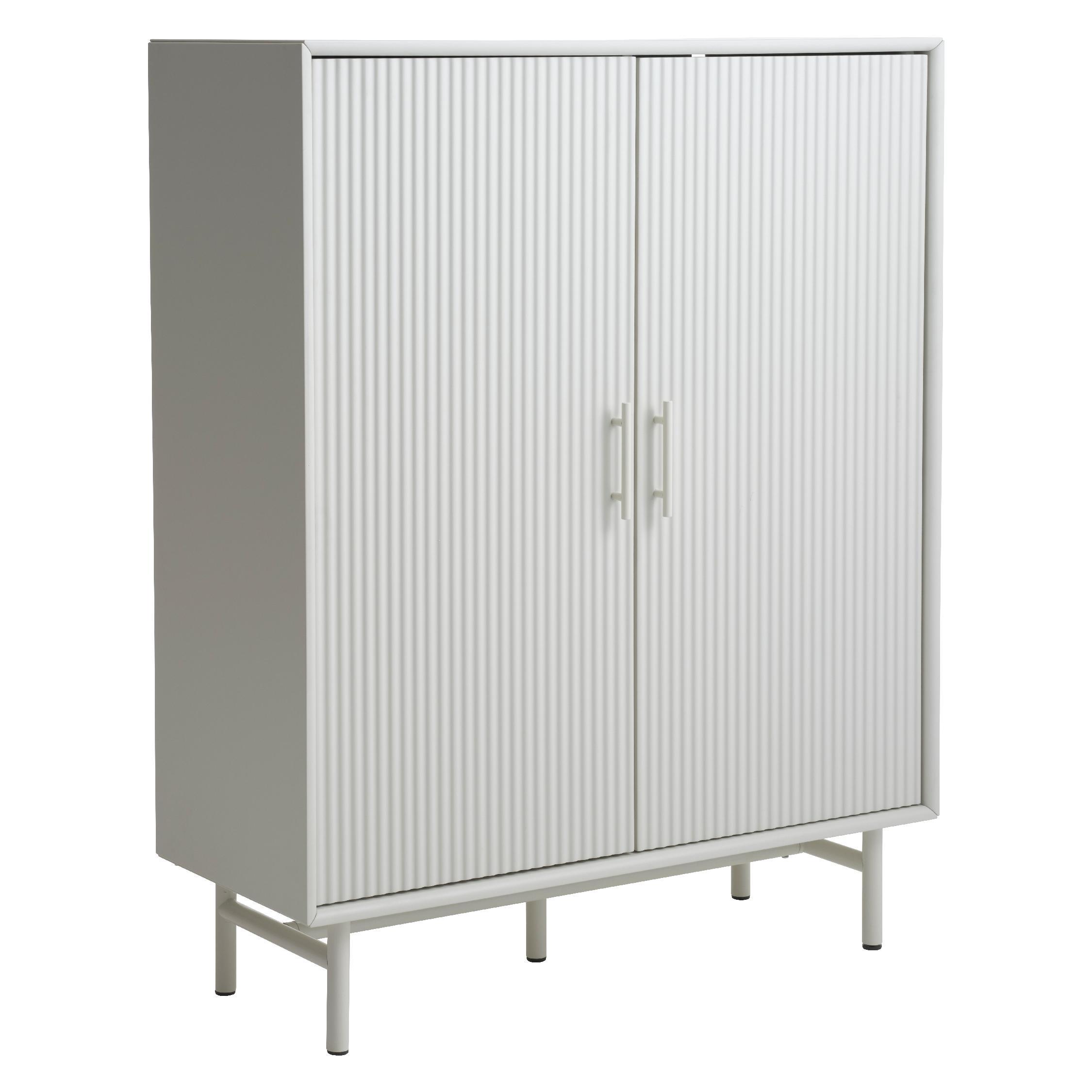 Lona greige opbergkast met ribstructuur afbeelding 4