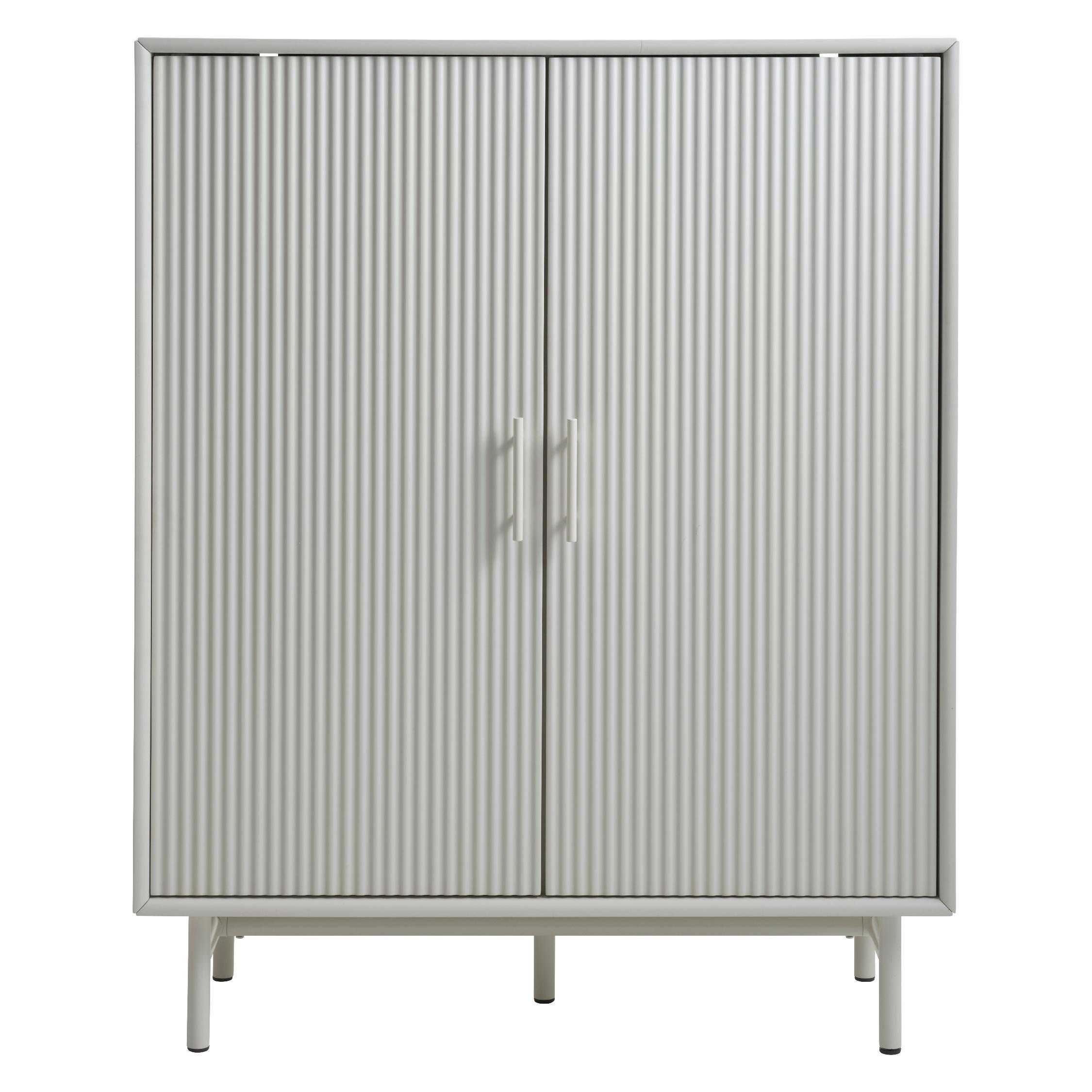 Lona greige opbergkast met ribstructuur afbeelding 1