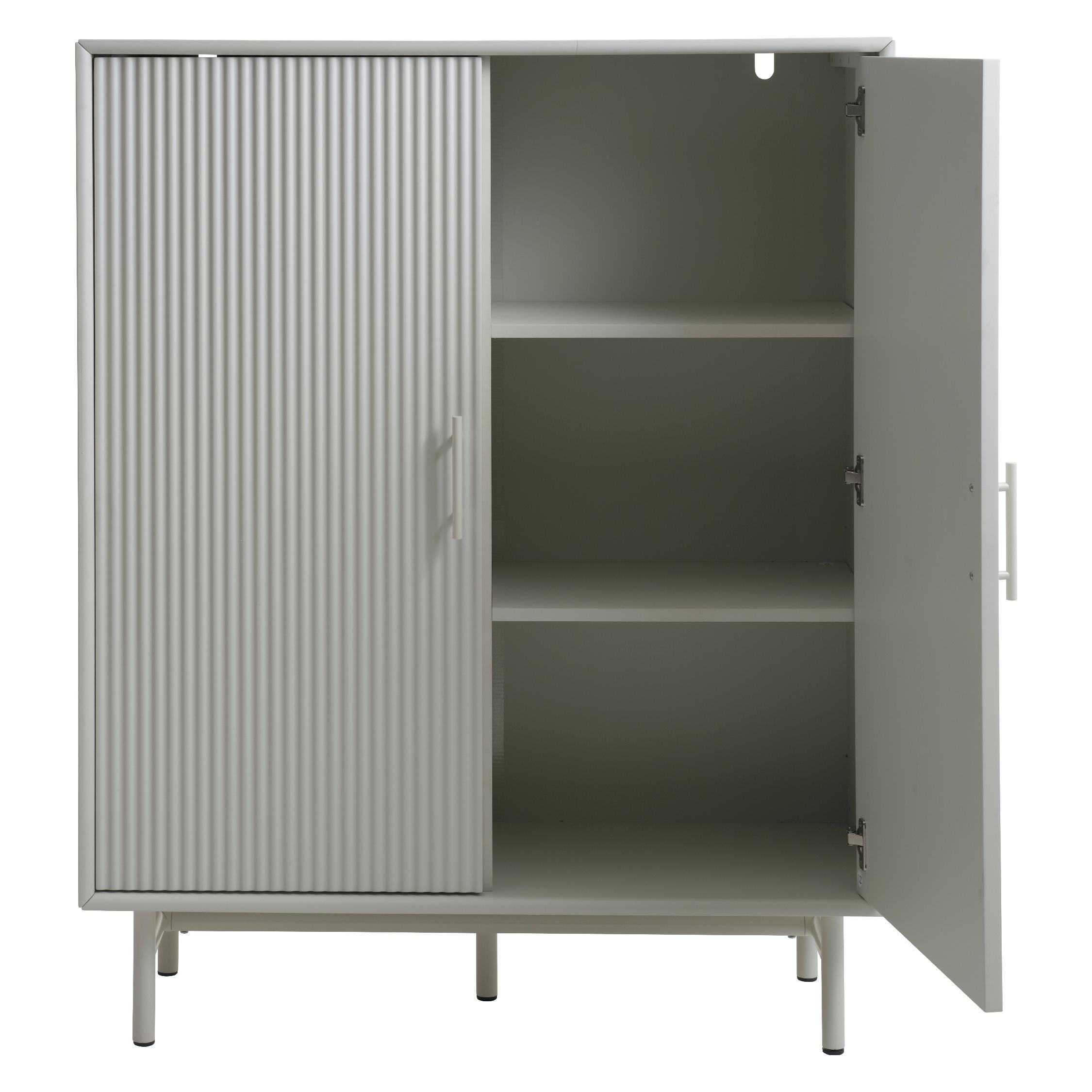 Lona greige opbergkast met ribstructuur afbeelding 5