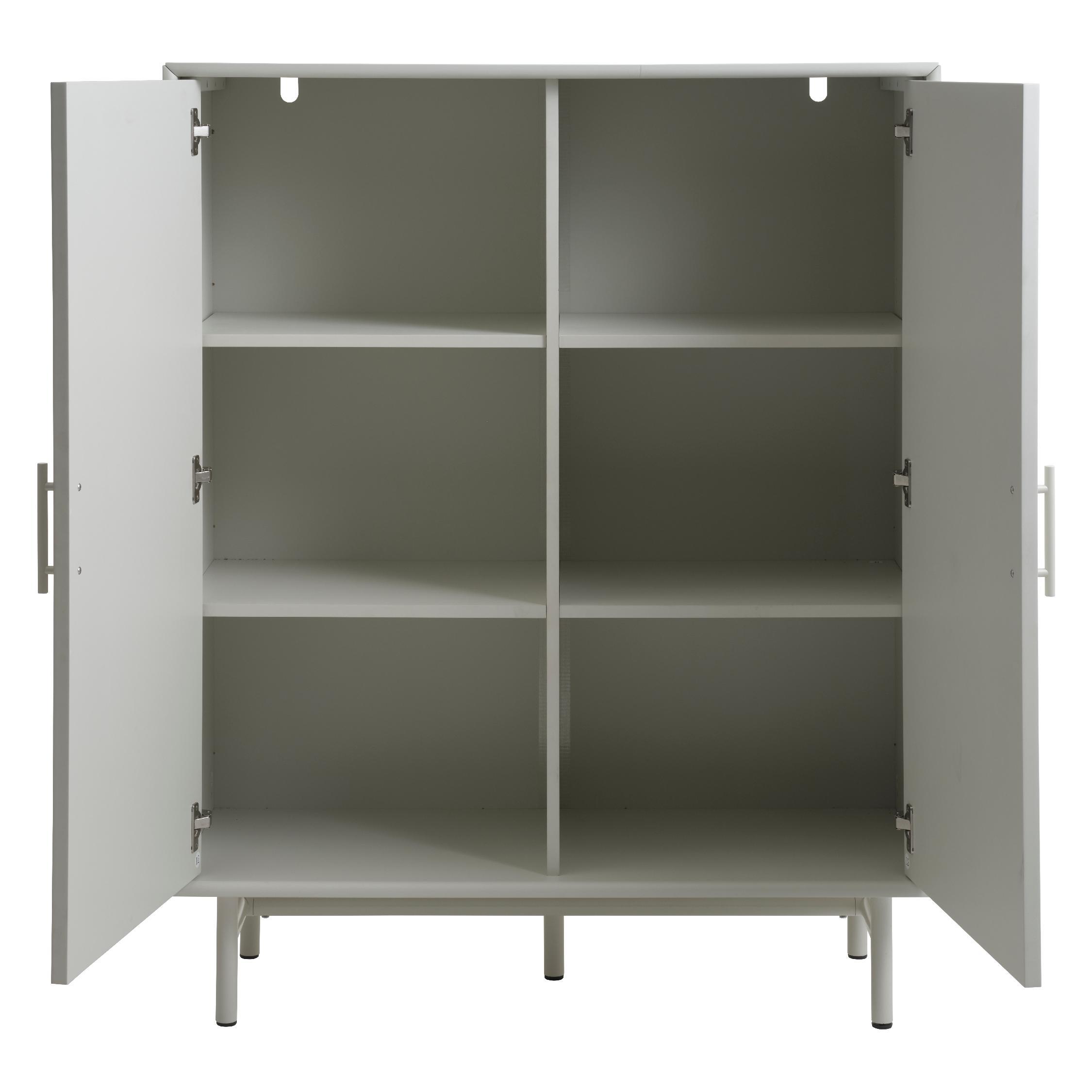 Lona greige opbergkast met ribstructuur afbeelding 3