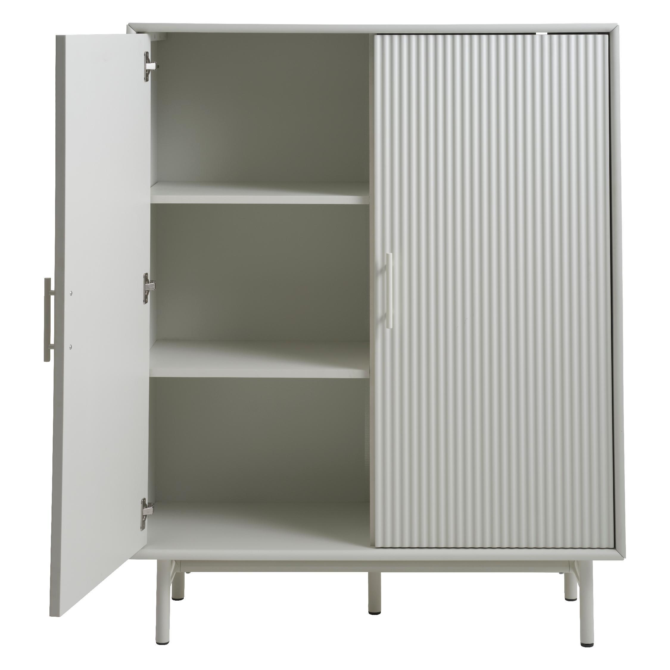 Lona greige opbergkast met ribstructuur afbeelding 2