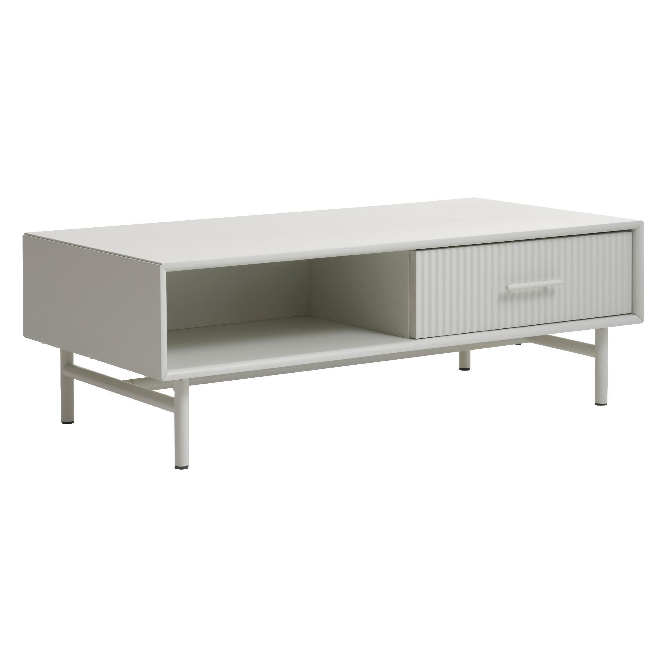 greige salontafel Lona met lade afbeelding 2