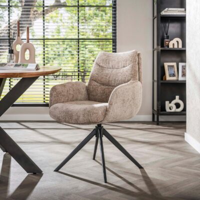 Sarvo draaibare eetkamerstoelen met armleuningen afbeelding 7